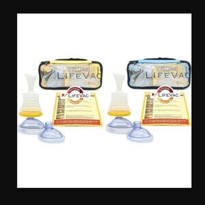 LifeVac Yellow & Blue Travel Kit Combo - Portable Suction Rescue Device NEW